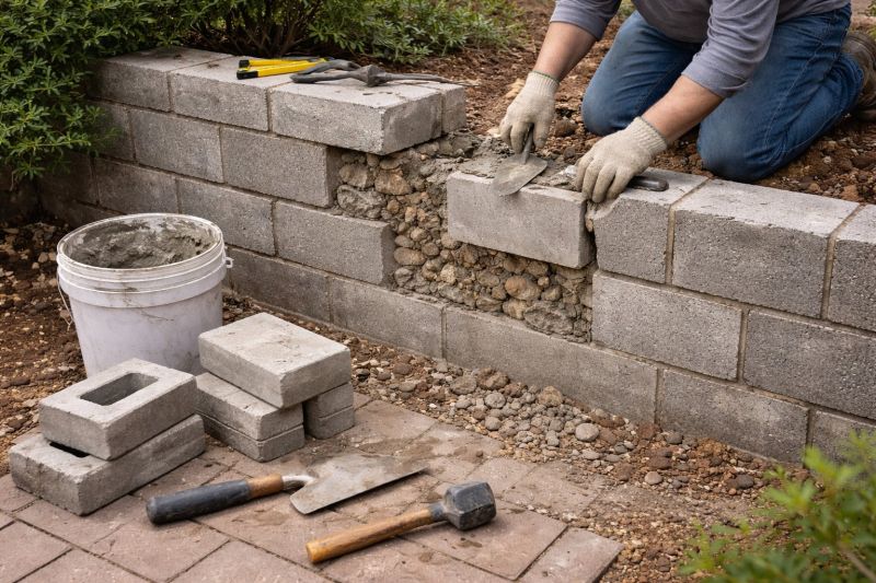 Block Wall Repair in Bethlehem, GA