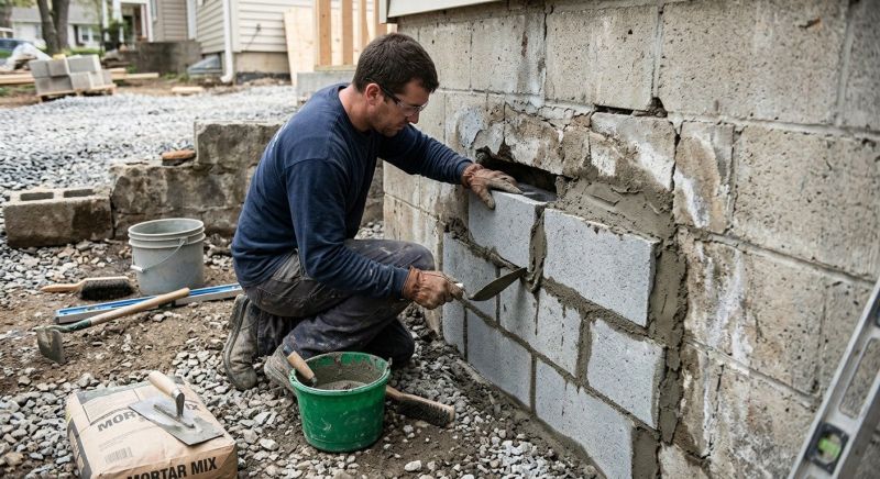Block Wall Repair in Dekalb County, GA