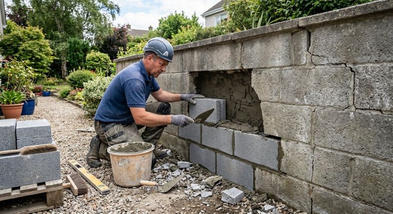 Block Wall Repair in Winder, GA