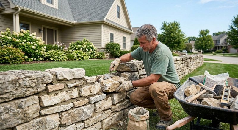 Brick Fence Repair in Lawrenceville, GA