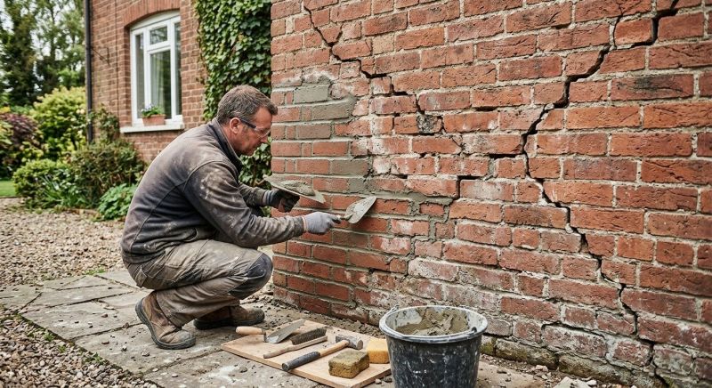 Brick Fence Repair in Lawrenceville, GA