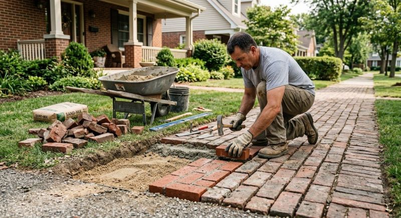 Brick Flatwork Repair in Dacula, GA