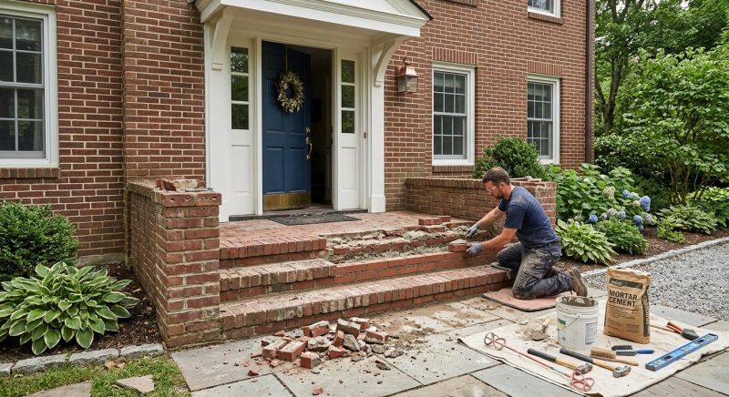 Brick Flatwork Repair in Lawrenceville, GA