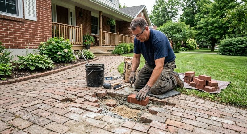 Brick Flatwork Repair in Marietta, GA