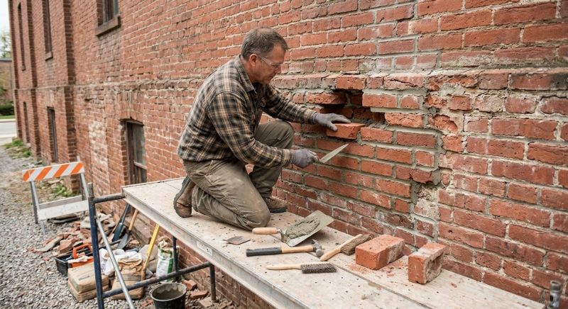 Brick Stairs Repair in Buford, GA
