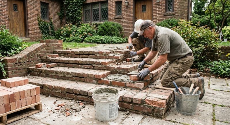 Brick Stairs Repair in Duluth, GA