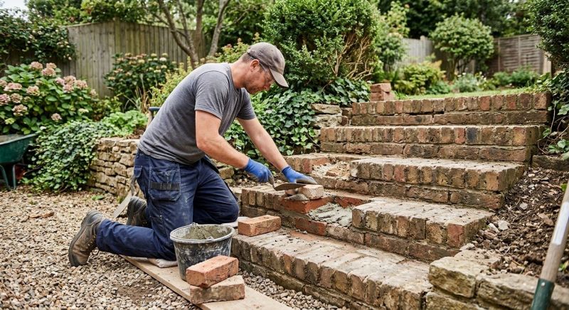 Brick Stairs Repair in Grayson, GA