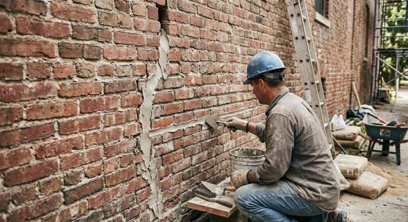 Brick Wall Repair in Auburn, GA