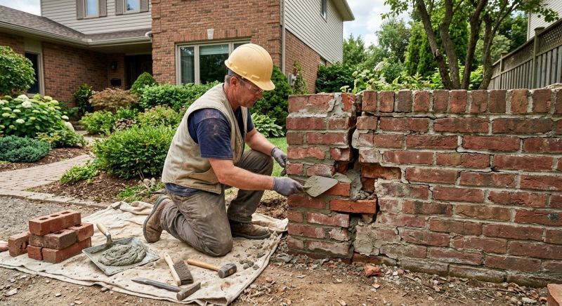 Brick Wall Repair in Duluth, GA