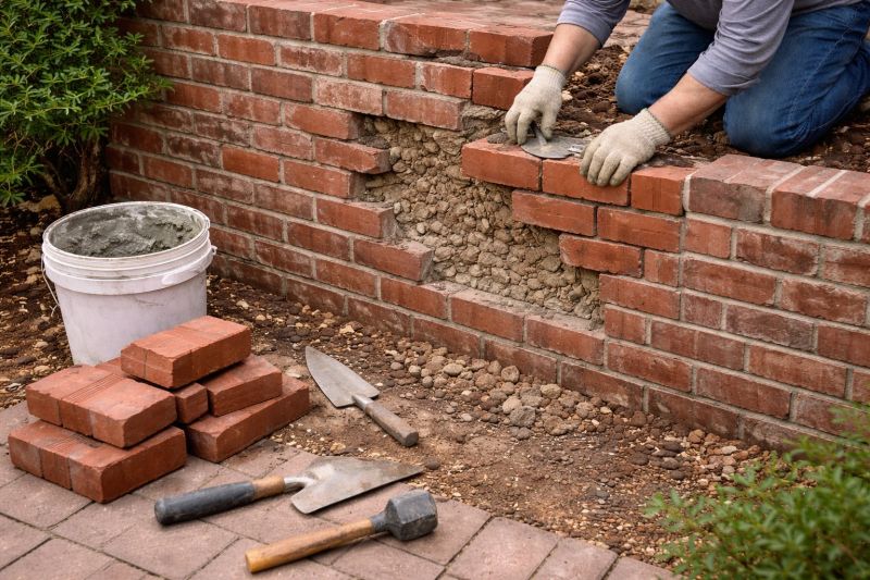 Brick Wall Repair in Monroe, GA