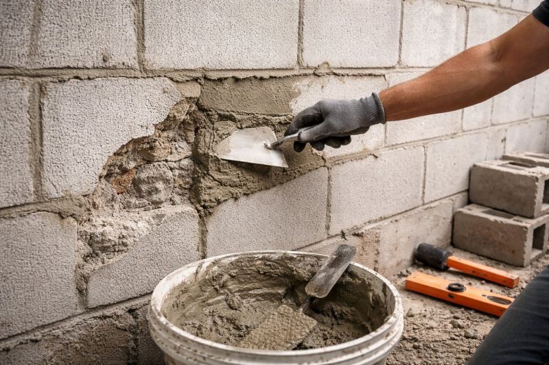 Cinder Block Wall Repair in Dacula, GA