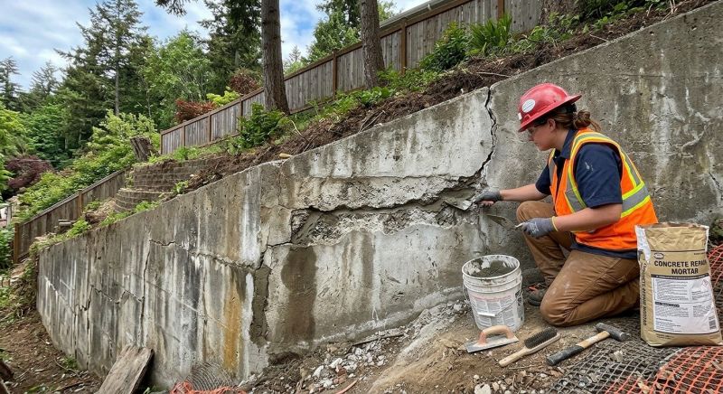 Retaining Wall Repair in Forsyth County, GA