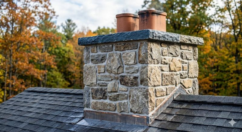 Stone Chimney Installation in Gwinnett County, GA