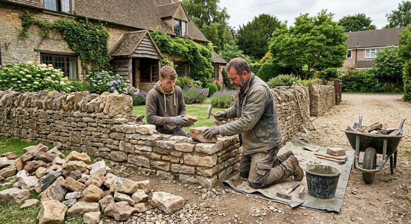 Stone Wall Repair in Lawrenceville, GA